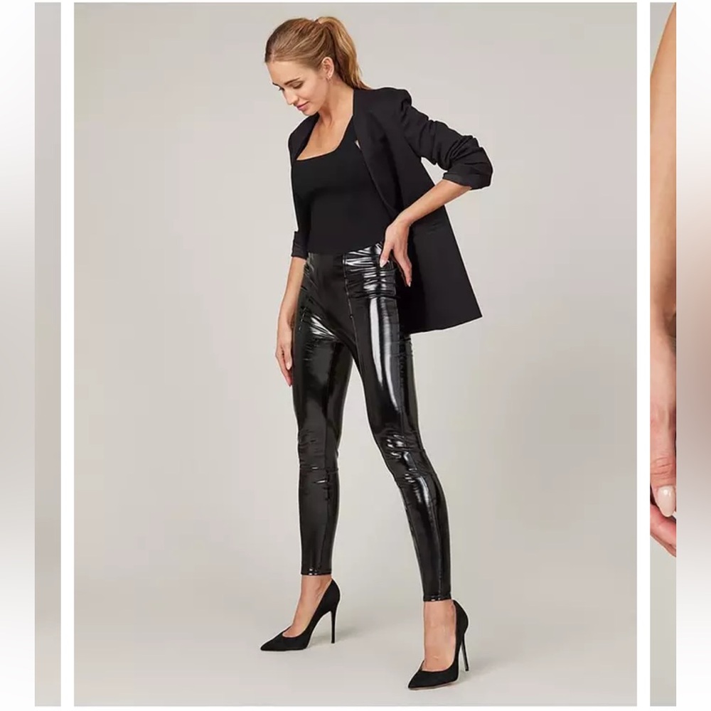 Spanx Faux Patent Leather Leggings